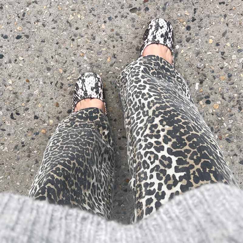Tesa Snake | Low Heel Slingback