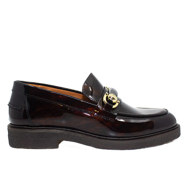 Billi Bi- A13002 -Women&#39;s Brown Leather Loafers at The Nowhere Nation