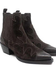 Billi Bi - A34741- Women's Chocolate Grey Western Boot at The Nowhere Nation