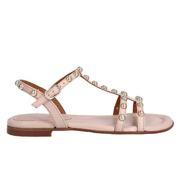 Billi Bi A4096 Pink Leather Gold Stud Sandal 