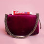 Louise Fuchsia | Velvet Bag