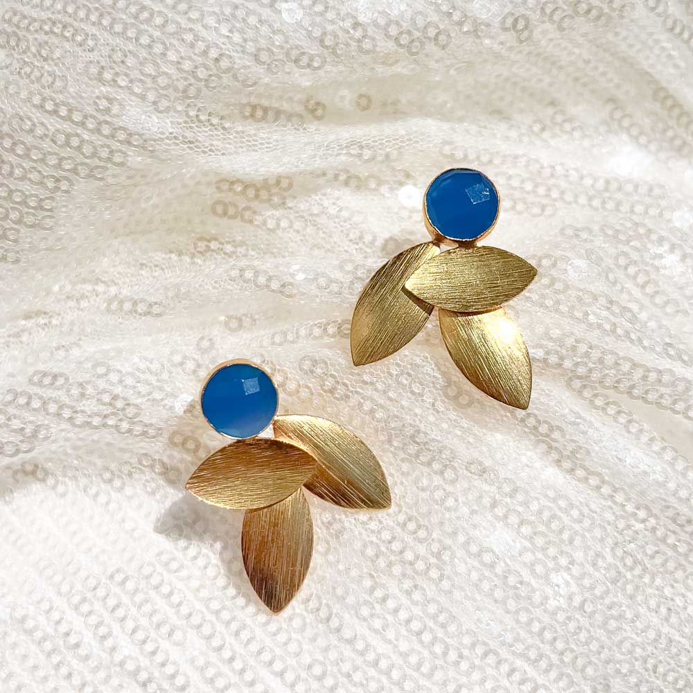 Petal Drop Earring | Blue