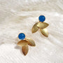 Petal Drop Earring | Blue