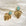 Gilded Petal Earring | Turquoise