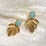 Gilded Petal Earring | Turquoise