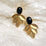 Gilded Petal Earring | Black