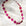 Svara Necklace | Dark Pink