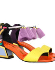 Kat Maconie Kay Blackcurrant /Iridescent embellished sandal AW23