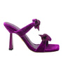 Beynat Bright Purple | Velvet Bow Mule