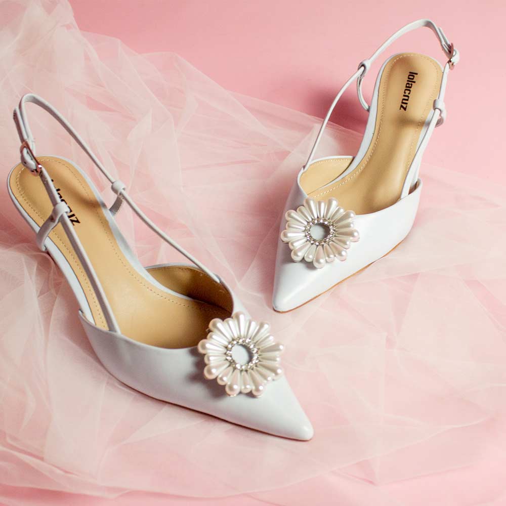 Carmen 55 Powder Blue | Slingback pump