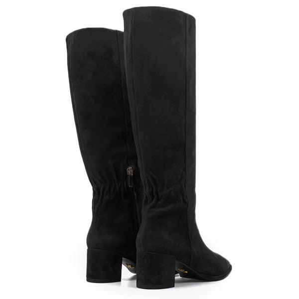 Lupita Black Suede | Knee high boot