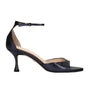 Petrina Navy | Metallic Snake-effect Sandal