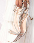 Capri White | Embellished strappy sandal