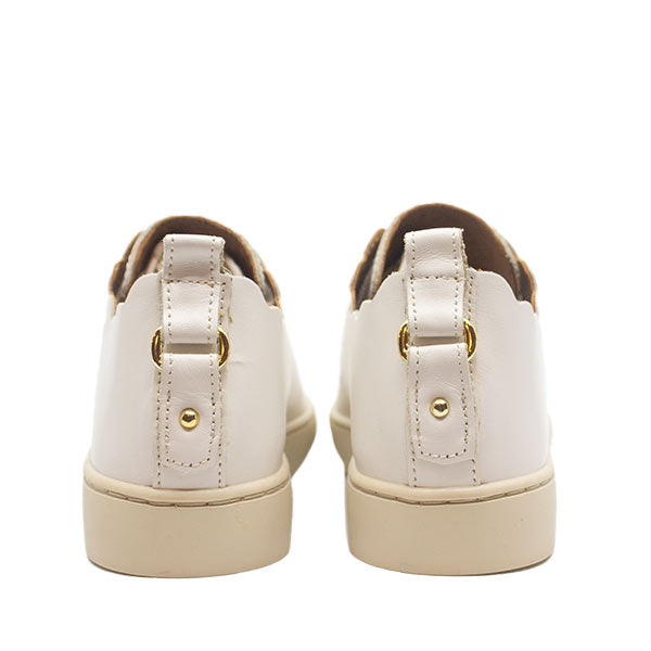 Maison Toufet - Julie - Women&#39;s White Leather Sneaker at The Nowhere Nation