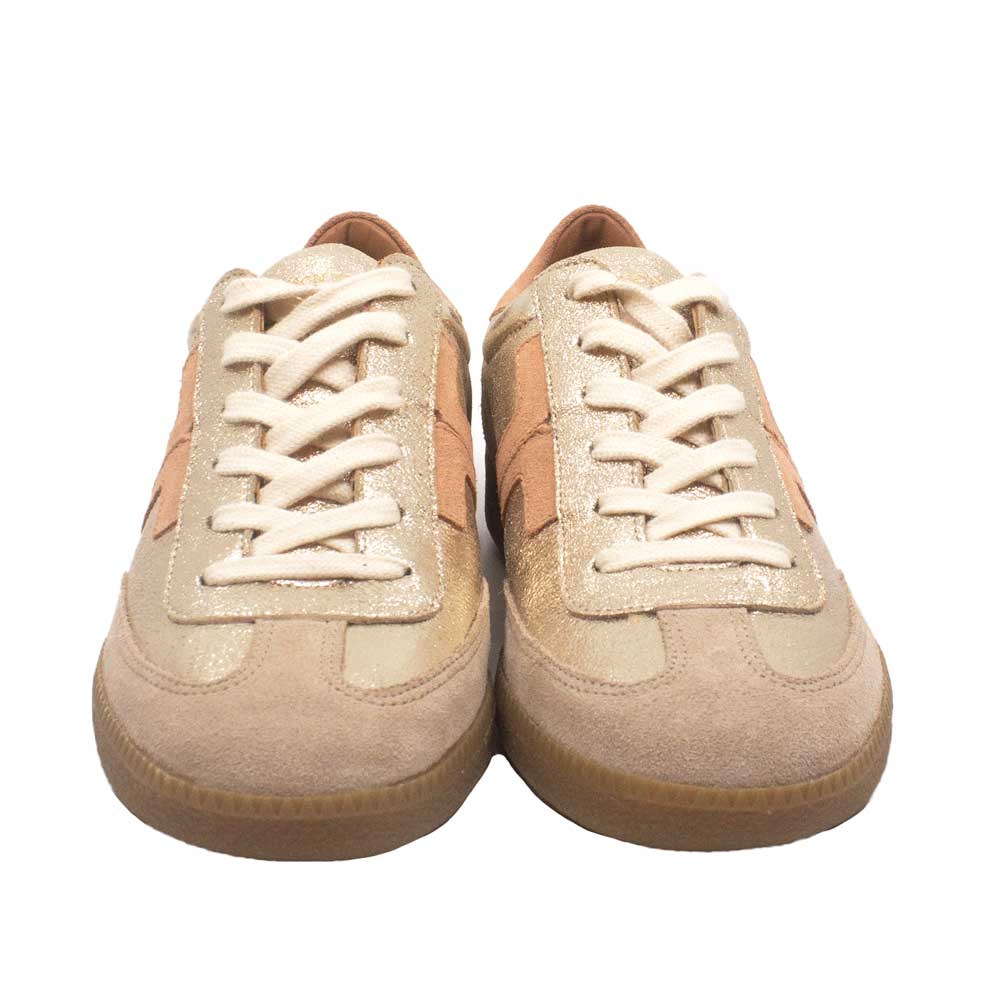 Solveig Rose | Metallic Leather Sneakers
