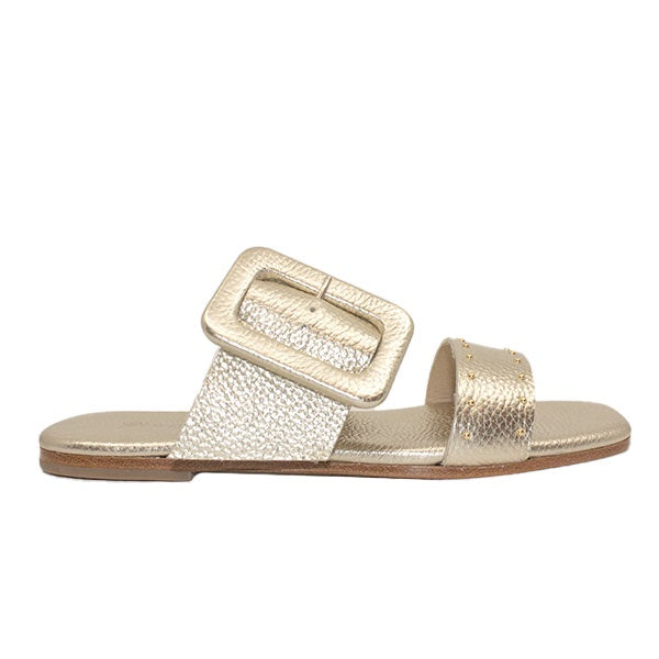 May Gold | Leather Slide