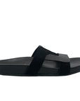 Viva Black | Two Tone Leather Slide