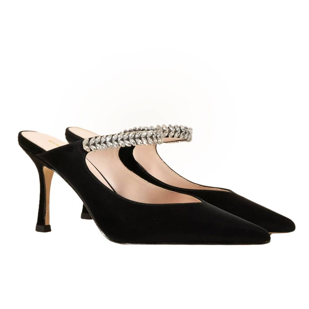 Harper Black | Embellished Mule