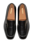 Aalto Black Lizard | Leather Loafer