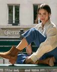 Mi/Mai -Bambi - Women's Brown Suede Chelsea Boot at The Nowhere Nation