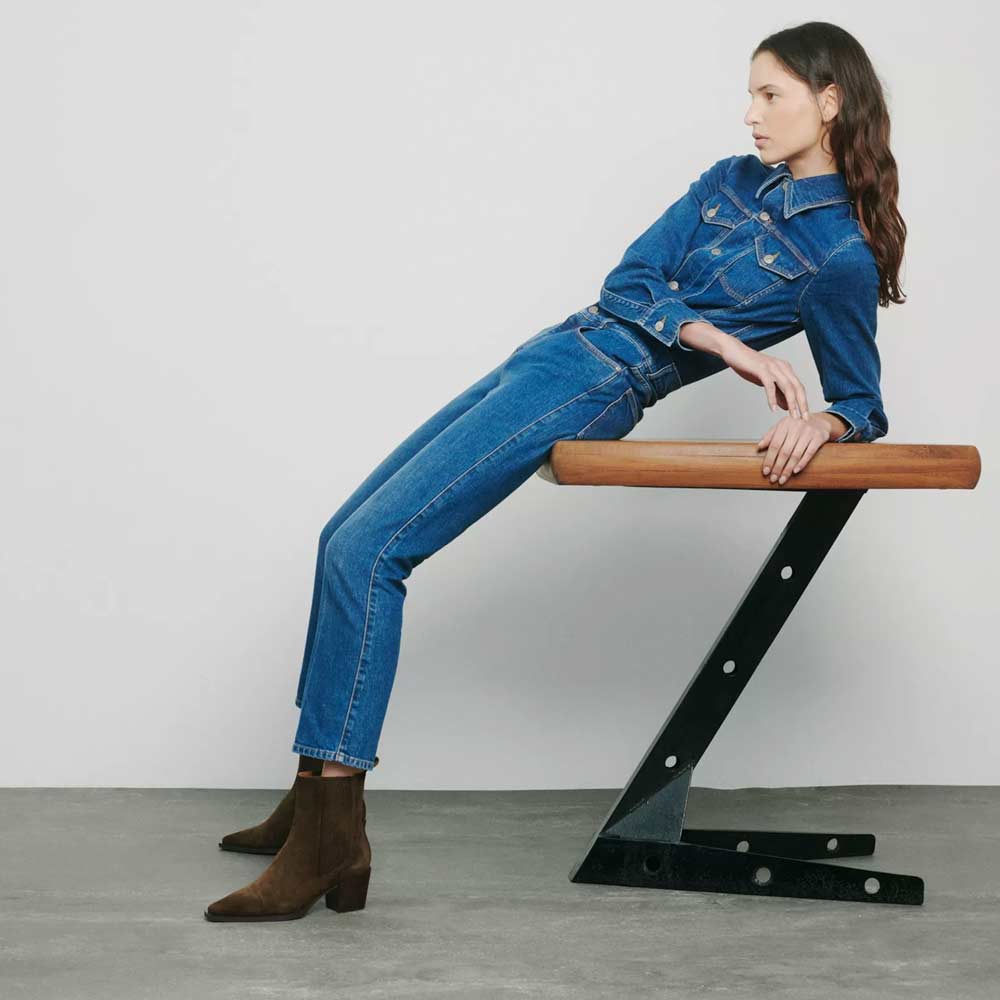 Jane II Khaki | Suede boot