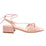MiMai Corfu Pink Leather Sandal with ankle tie