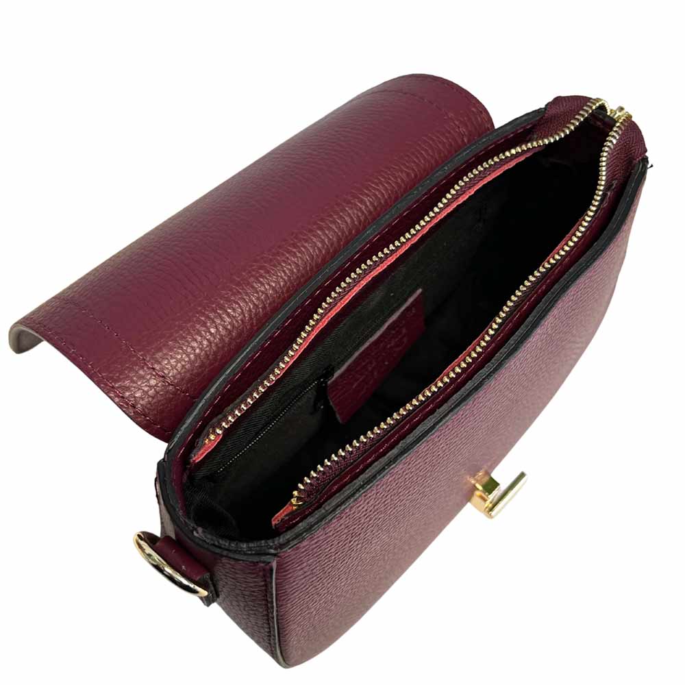 M01 Burgundy | Leather Handbag