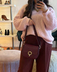M01 Burgundy | Leather Handbag