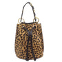 M03 Leopard | Leather Bucket Bag