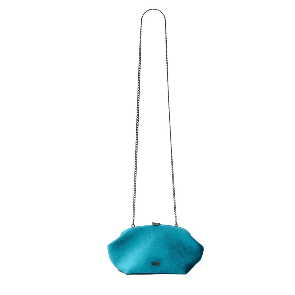 Anika Teal | Velvet Clutch