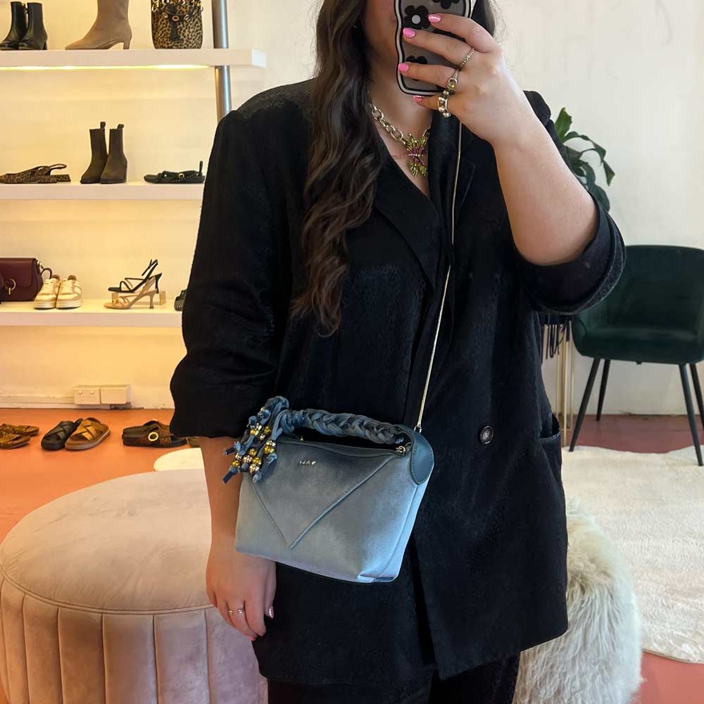 Karen Blue | Velvet mini bag