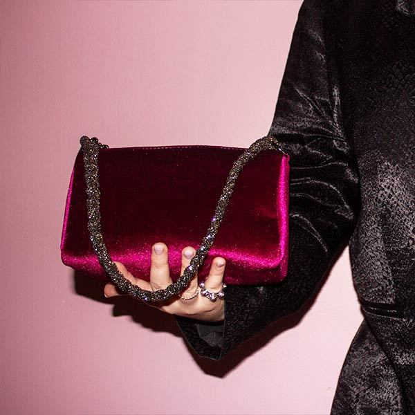 Louise Fuchsia | Velvet Bag