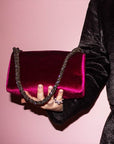 Louise Fuchsia | Velvet Bag