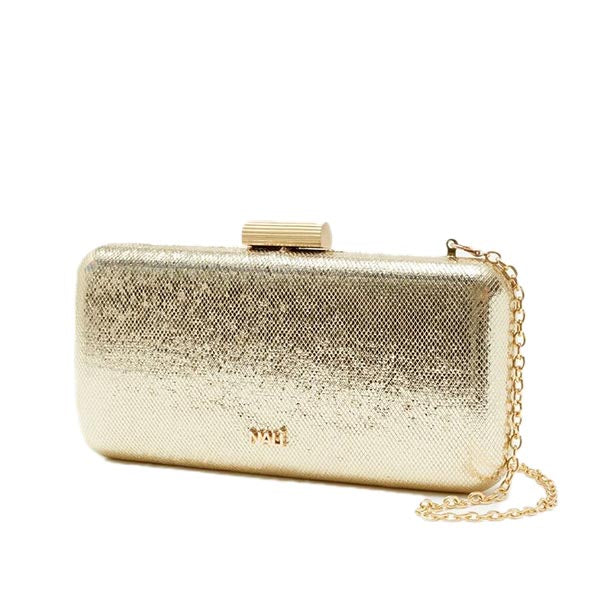 Nadine Gold | Snake-Effect Clutch