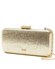 Nadine Gold | Snake-Effect Clutch