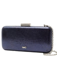 Nadine Navy | Metallic Clutch