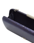 Nadine Navy | Metallic Clutch