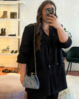 Tilly Blue | Velvet Clutch