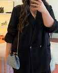 Tilly Blue | Velvet Clutch