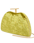 Tilly Green | Velvet Clutch