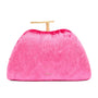 Tilly Pink | Velvet Clutch