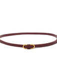 Josephine Burgundy | Thin Leather Belt