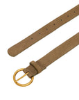 Josy Khaki | Suede Belt