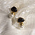 Lustre Luxe Earring (Gold with Black)