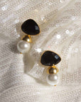 Lustre Luxe Earring (Gold with Black)