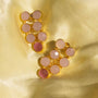 Cluster Stud | Gold & Pink Earring