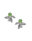 Clover Leaf | Silver & Green Earring
