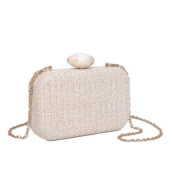 Ezra Natural | Raffia Clutch