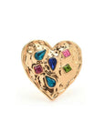 Creative Heart | Gold Brooch