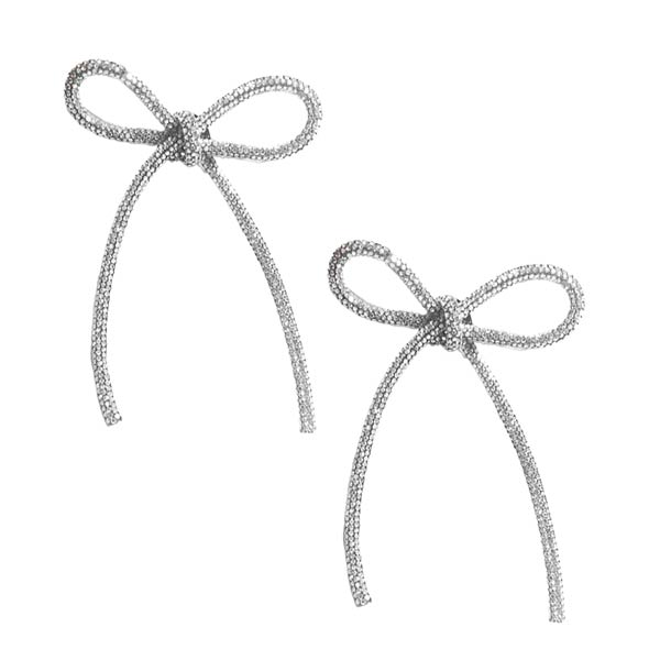 Festive Bow (Set of 2) | Silver Brooches